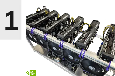 Kryptowährungs-Mining-Rig
